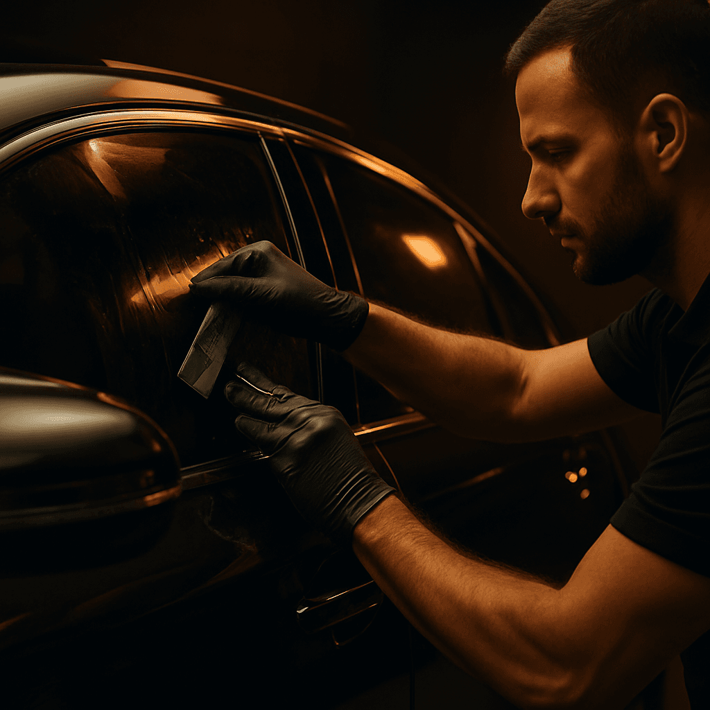 Showroom-level finish on a performance car